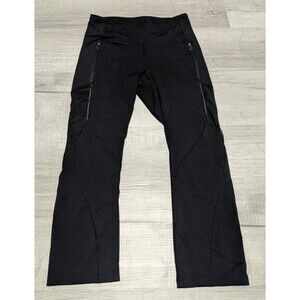 Lululemon Rush Hour Black Cropped Mesh Leggings Women's Sz 6